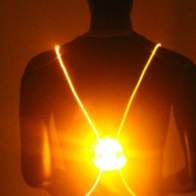 Vesta de siguranta cu lumini LED – Yellow