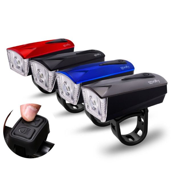 Accesorii Trotineta Electrica Far cu Claxon USB trotineta electrica sau bicicleta – Rosu