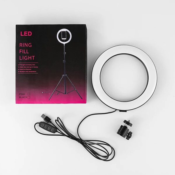 Diverse Inel lumina LED 26cm Soft Ring Light cu trepied si suport pentru telefon