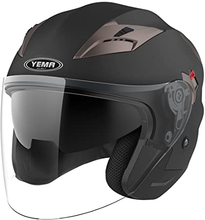 Motocicleta / scooter Casca de motocicleta YEMA YM-627-5, negru mat, marimea M