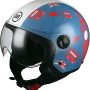 Motocicleta / scooter Casca pentru motocicleta Moto Helmets® D33, pentru scuter, Chopper Retro Cruiser Vintage Pilot Biker, eliberare rapida, marime XXL