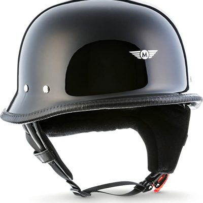 Casca pentru motocicleta Moto Helmets® D33, pentru scuter, Chopper Retro Cruiser Vintage Pilot Biker, eliberare rapida, marime S