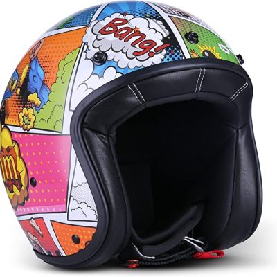 Casca Rebel Helmets R9, certificata ECE, certificata DOT, fibra de sticla, foarte mica, marimea S