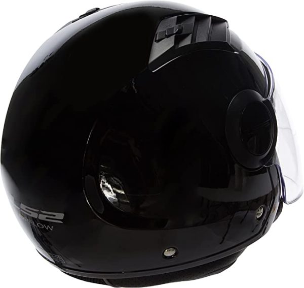 Motocicleta / scooter Casca de motocicleta Jet LS2 Airflow, negru, marimea L
