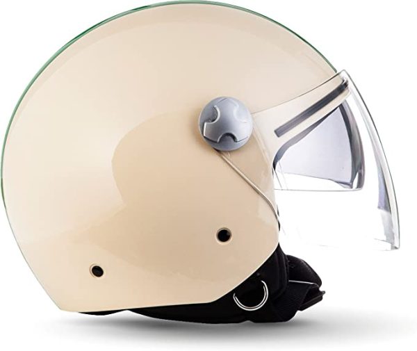 Motocicleta / scooter Casca de motocicleta ARMOR Helmets AV-63, incl. parasolar si husa de transport din material textil, Roller, XS (53-54cm), crem, marimea XS
