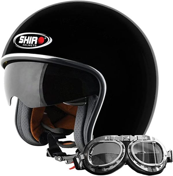 Motocicleta / scooter Casca motocicleta Shiro 235020 Jet sh235, negru mat, marimea XXL