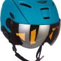 Ski / Snowboard Casca de schi MOTO Helmets K96, Casca de snowboard cu vizor, potrivita pentru barbati si femei, certificat EN 1077, marime M, albastru
