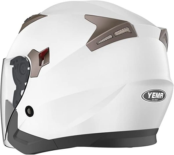 Motocicleta / scooter Casca de motocicleta YEMA YM-829, marimea L, alba