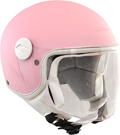 Motocicleta / scooter Casca CGM Magic Mono unisex pentru copii, roz mat, marimea S