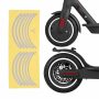 Accesorii Trotineta Electrica Stickere reflectorizante pentru trotineta, bicicleta, motocicleta sau masina, alb